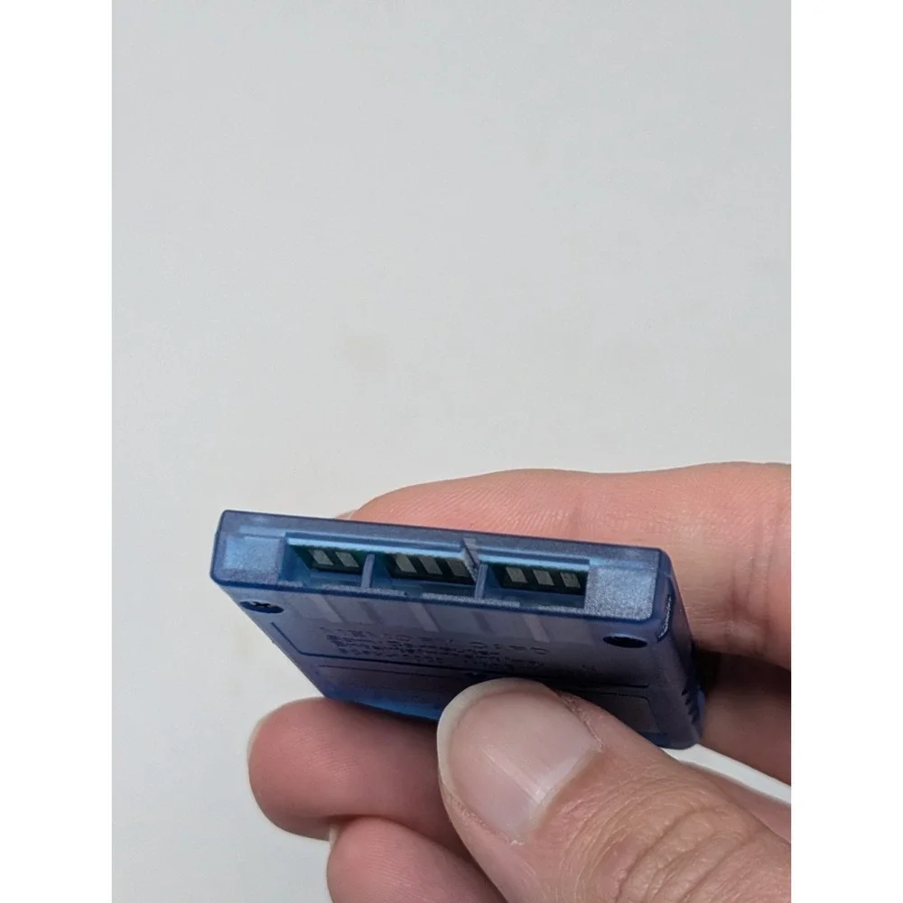PS2 Memory Card 8MB Clear Blue OEM SCPH-10020 Sony Playstation 2 AUTHENTIC